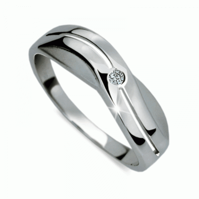 Prsten zlatý s diamantem HRDF1562