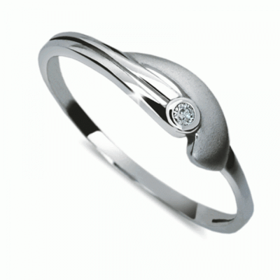 Prsten zlatý s diamantem HRDF1662