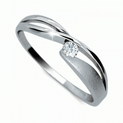 Prsten zlatý s diamantem HRDF1721