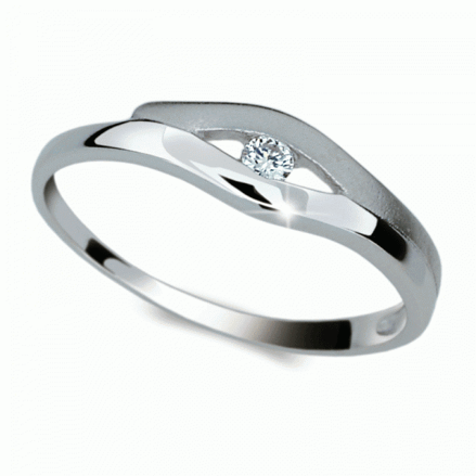 Prsten zlatý s diamantem HRDF 1745