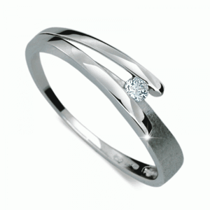Prsten zlatý s diamantem HRDF1716
