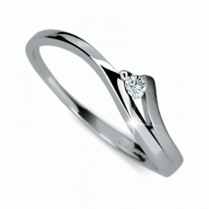 Prsten zlatý s diamantem HRDF1718
