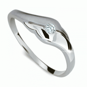 Prsten zlatý s diamantem HRDF1838