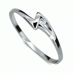 Prsten zlatý s diamantem HRDF1138