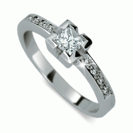 Prsten zlatý s diamantem HRDF1645