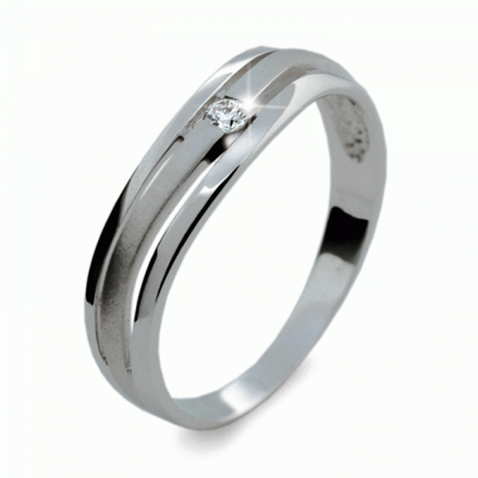Prsten zlatý s diamantem HRDF1748