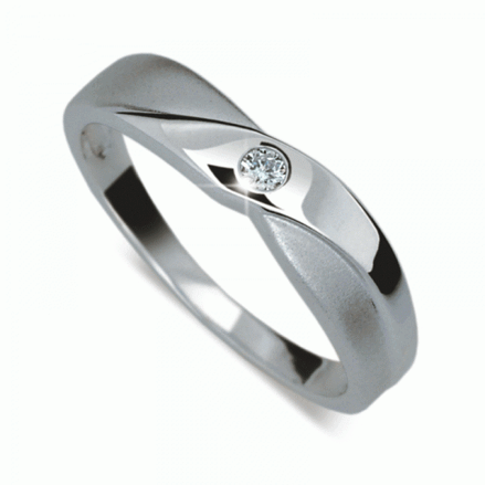 Prsten zlatý s diamantem HRDF1760