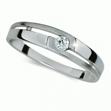 Prsten zlatý s diamantem HRDF1793