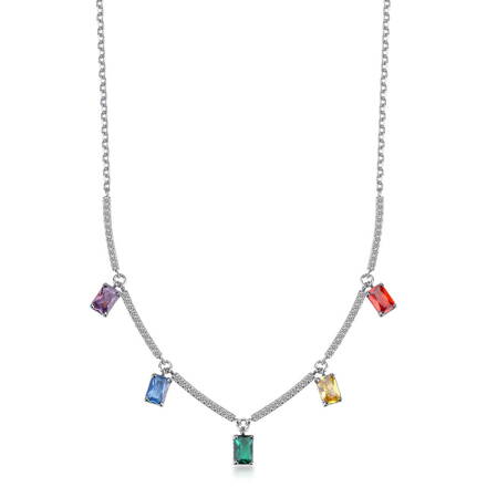 Náhrdelník Brosway Fancy Joyful Rainbow FJR03