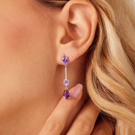 Náušnice Brosway Fancy Magic Purple FMP133